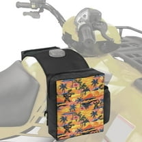 Uorisanigo ATV Saddle Bag, Waterproof Tropical Coconut Tree Motorcycle Tank Bag Front Saddlebag - Cargo Tank Bags Storage Luggage for ATV Dirt Bike Snowmobile Motorcycle