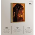 thumbnail image 2 of Crowned in Braids Canvas Ebony Portrait Art by Art Remedy, Gold Frame, 30" x 45", 2 of 7