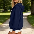 thumbnail image 7 of Aezemi Women Hooded Zip up Sweatshirts Fashion Comfy Winter Fall Outdoor Blouses with Pockets Casual Long Sleeve Full Zip Tops M, 7 of 7