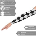 thumbnail image 4 of Men Women Power Harlequin Compression Arm Sleeves Cover Arms For Tattoo Cover Up Cooling Sports Sleeve, 4 of 7