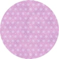 thumbnail image 1 of Ahgly Company Machine Washable Indoor Round Transitional Blossom Pink Area Rugs, 7' Round, 1 of 7