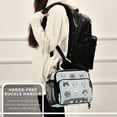 thumbnail image 6 of FORMRS Student Lunch Bag Insulated Reusable Cooler Box with Zipper Pockets, Cute Cat Faces, 6 of 9