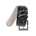 thumbnail image 2 of 1 1/2 Inch Genuine Leather Jean Belt With Rhinestone Loop Detail, 2 of 2