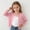 Pink, variant on Girls Solid Color Long Sleeve Knit Sweater Pullover for Sun Protection and Comfort
