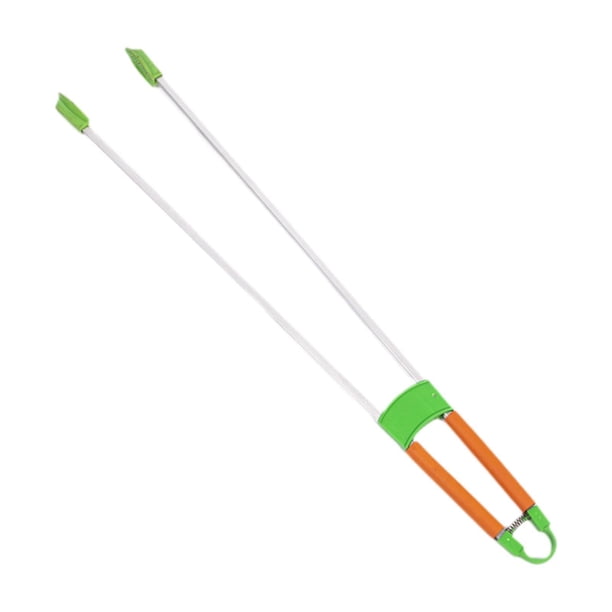 Recogedor de basura, recogedor de basura, práctico de basura, herramienta de recogida con abrazadera para jardín detrás de muebles y patio. Cabeza de PPR