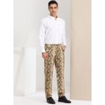 thumbnail image 4 of Pantalones estampados de animales para hombre Pantalones de vestir de fiesta de fiesta con frente plano estampado de serpiente S, 4 of 6