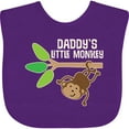 thumbnail image 3 of Inktastic Daddy's Little Monkey Boys or Girls Baby Bib, 3 of 4