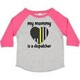 thumbnail image 3 of Inktastic Dispatcher Mom Emergency Gold Line Flag Boys or Girls Toddler T-Shirt, 3 of 5
