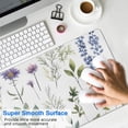 thumbnail image 4 of Mini Floral Flower Mouse Pad - Non-Slip Rubber Base, Smooth Surface for Superior Tracking, Ideal for Office, Home & Gaming, Laptop Compatible, Large 31.5x11.8 Inch - Add Chic to Your Desk Space, 4 of 7