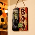 thumbnail image 2 of Halloween Wooden Hanging Sign Spooky Pumpkin NO ENTRY Door Plaque Outdoor Front Porch Yard Decor, 2 of 7