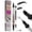 BLACK, variant on Dual-End Liquid Eyebrow Pen, Brown, Waterproof Smudge-Proof Brow Pen with Brush, Natural Hair-Like Strokes for Auburn & Medium Brown Hair