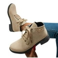 thumbnail image 5 of Chunky Heel Fashion Boots Women's Casual Versatile Outdoor Thick-Soled Comfortable Low Heel Fall Winter Shoes, 5 of 8