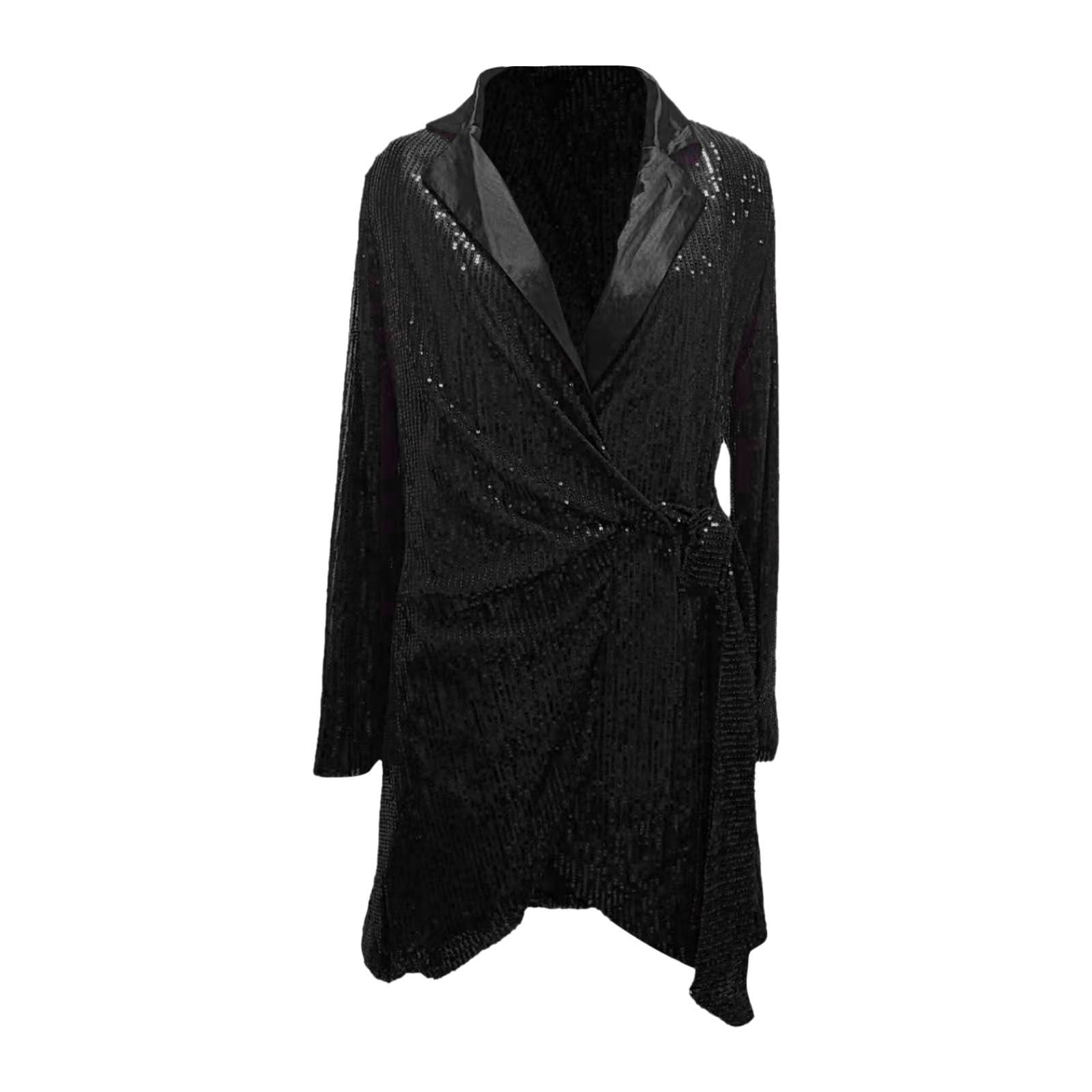 Mini Dress Robes Zara Automne 2021 Zara Black Sequin Blazer Dress