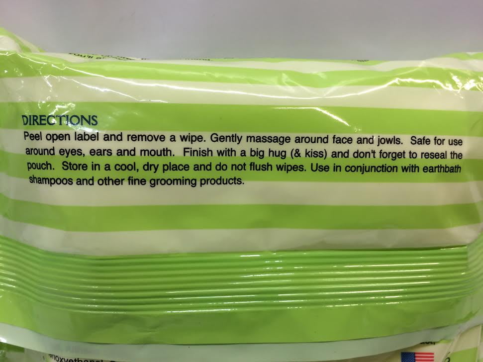 earthbath facial wipes