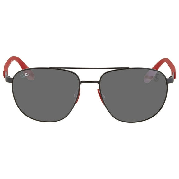 Ray Ban Scuderia Ferrari Grey Mirror Square Men's Sunglasses RB3659M F0026G 57