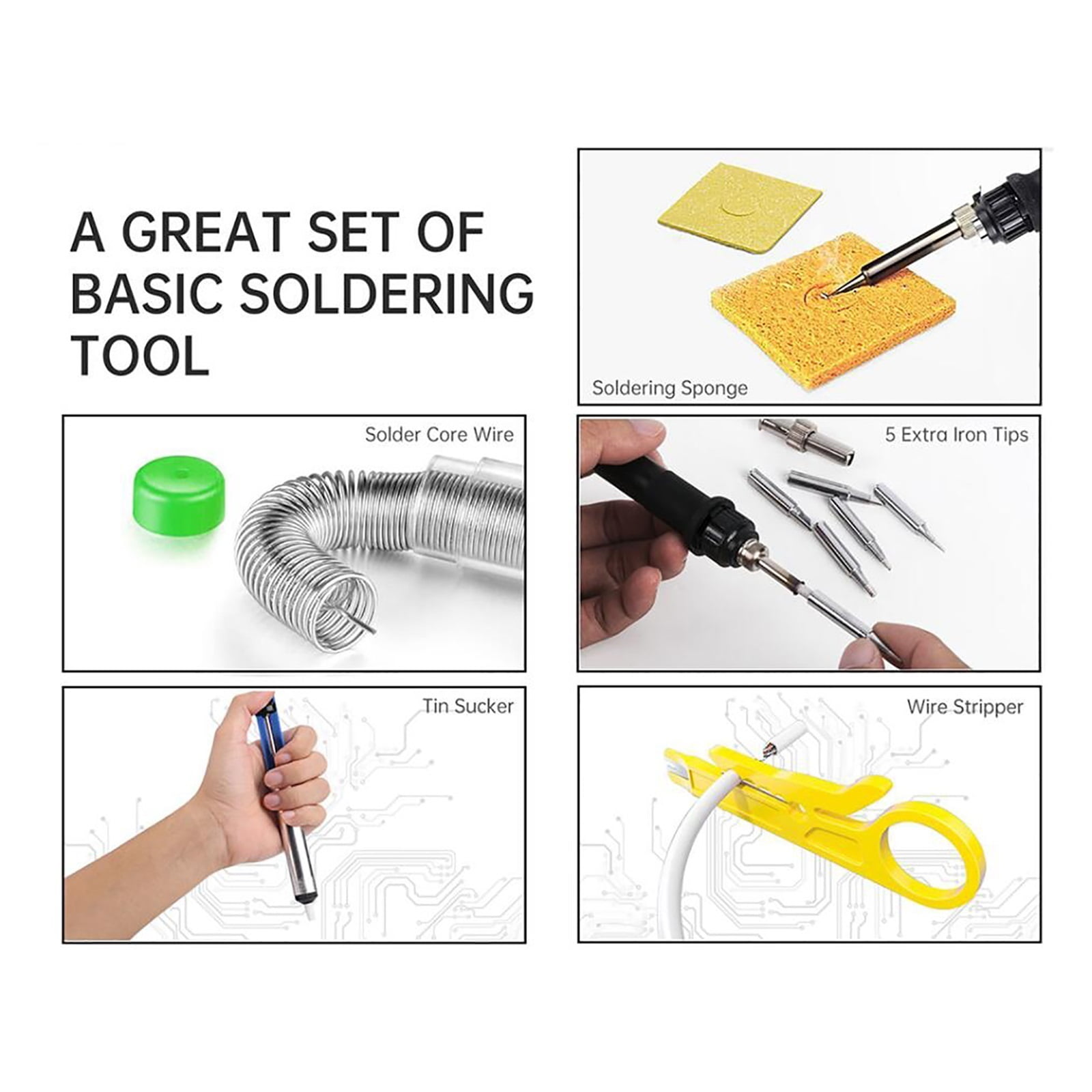 Digital Soldering Iron,80W Soldering Iron For Soldering Adjustable, Temperature Repair Rework Tool ,Accurate Temperature Control