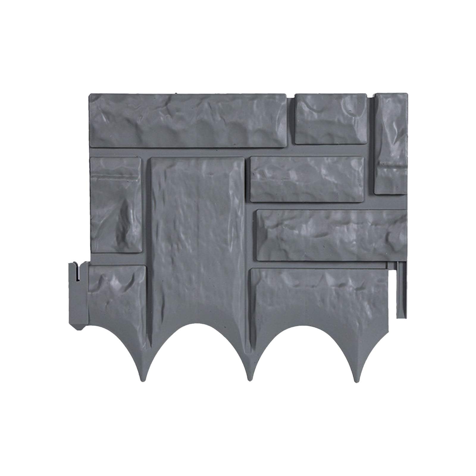 Garden Border Edging Garden Bed Edging Imitation Stone Garden Fence Edging For Landscaping Faux Stone Edging（10 Pcs）