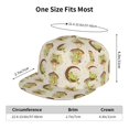 thumbnail image 6 of Fotbe Frogs Flat Bill Visor Cap Classic Snapback Hat Polyester Foam Trucker Hat Trucker Cap Adjustable Baseball Cap, 6 of 9