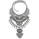 thumbnail image 2 of Collar de mujer, collar punk bohemio grueso con flecos largos, 2 of 3