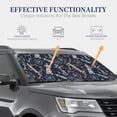 thumbnail image 4 of Bingfone Anchor and Lighthouse Windshield Sun Shade 2-Piece Foldable Car Front Window Sunshade for Most Sedans SUV Truck-Large, 4 of 6