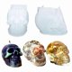 thumbnail image 1 of Resin Molds Silicone, 2 Pcs Large Silicone Skull Epoxy Molds for Resin Casting Art Crafts, Candle Making, Home Decor, Pendants, Keychains (mold only), 1 of 5