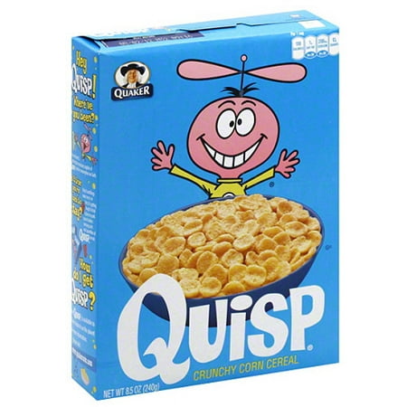 Quisp Crunchy Corn Cereal, 8.5 oz, (Pack of 12)