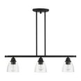 thumbnail image 5 of Beaumont Lane Transitional 3-Light Metal Linear Chandelier in Black, 5 of 12