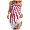 thumbnail image 2 of SMihono Robe d'Été pour Femmes Grande Taille Mode pour Femmes Aguichant Sans Manches Mignonne Imprimé de Dessin Animé Ourlet Ample Robe de Plage, 2 of 3