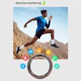 thumbnail image 4 of Smart Ring Health Tracker, Health Ring Magnetic Charging Ti Steel Rotatable Long Transmission Distance  for Exercise Monitoring Size 818.1mm ID,Size 918.9mm ID,Size 1019.8mm ID, 4 of 7