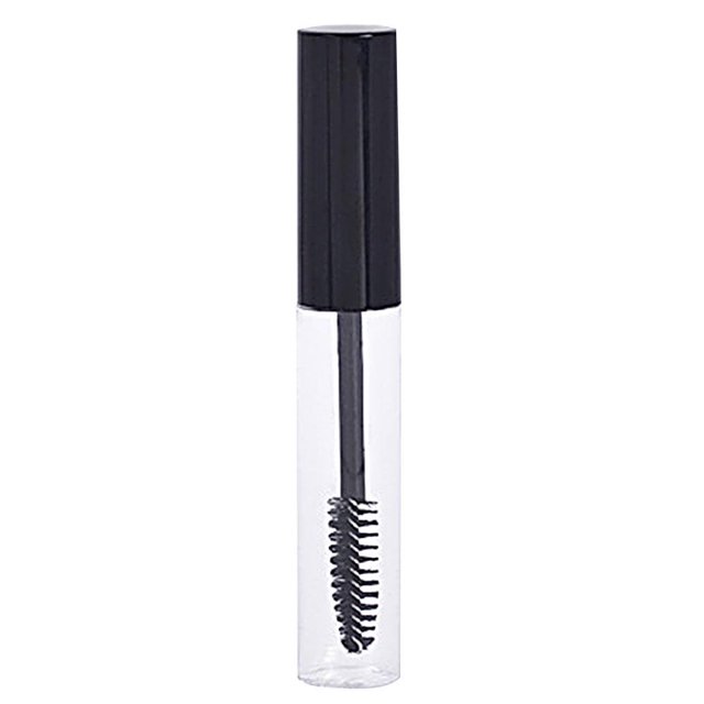 Worallymy 10ml máscara de pestañas tapa negra tubo vacío botella Vial maquillaje de ojos transparente crema para pestañas embudo dispensador contenedor de pipeta Worallymy JD735804753