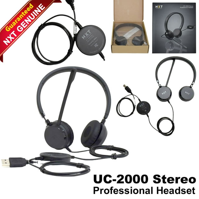 Nxt Technologies UC-2000 Casque Stéréo à Réduction de Bruit avec Microphone NX55445
