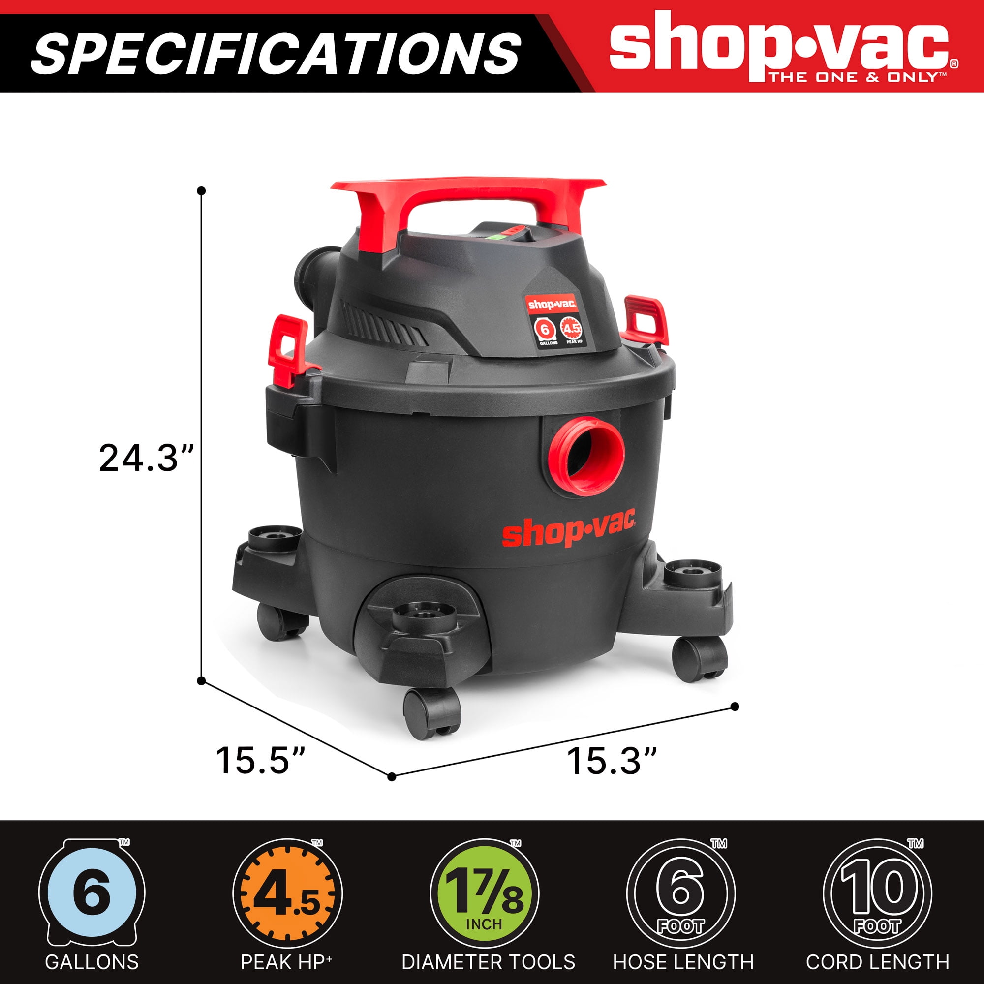 Shop-Vac 6G 4.5HP Wet Dry Vac