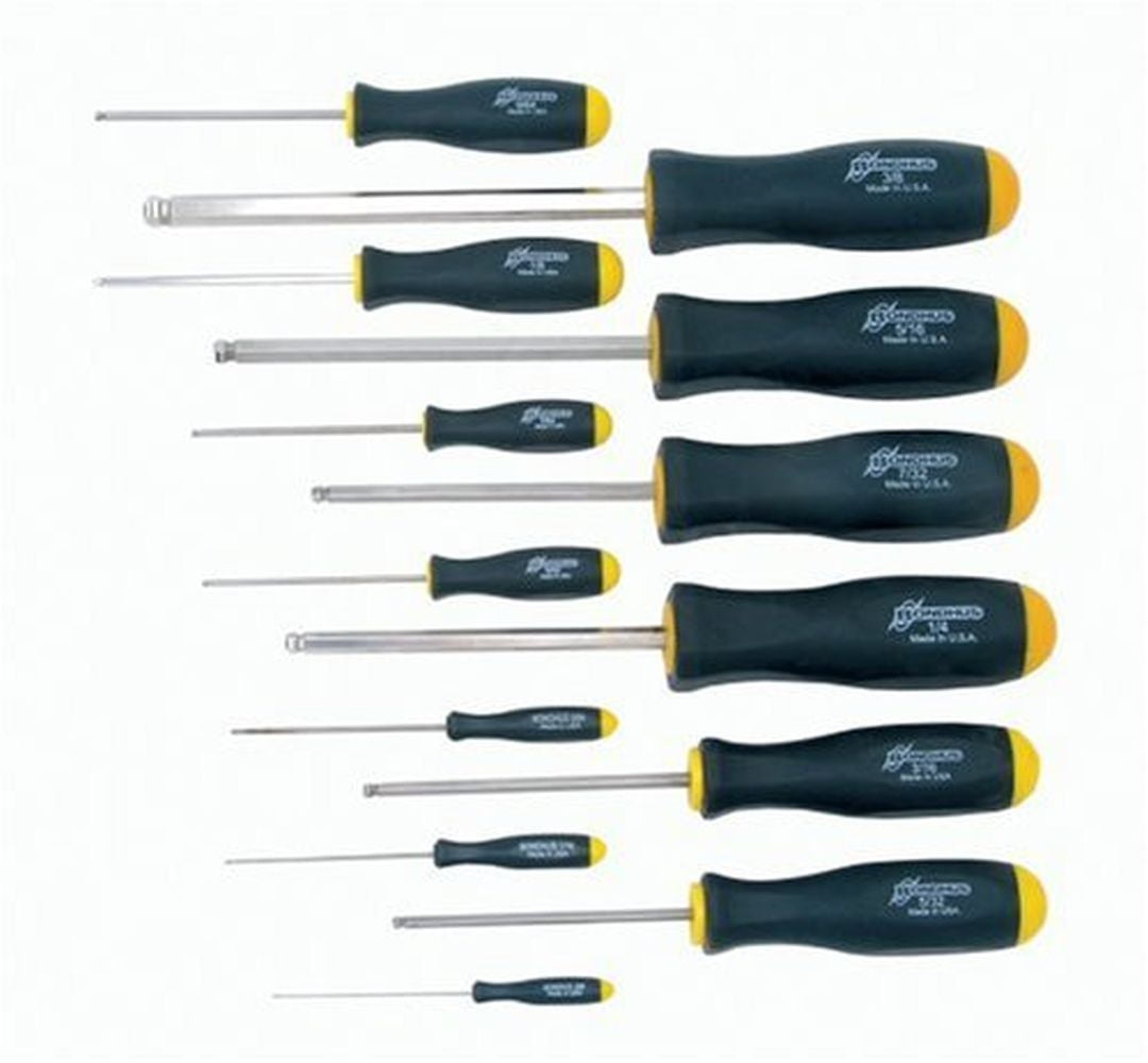 Bondhus, Protanium Steel 14.25" x 8" x 2.50" Balldriver Thermoplastic Screwdriver Set 13 Pieces