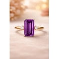thumbnail image 2 of Natural Amethyst Gemstone Ring Woman And Mens Birthstone Gift Ring Promise Ring, 2 of 2