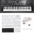 thumbnail image 4 of Pegatinas para piano, partituras, teclado, PVC, números blancos y negros, notas para niños principiantes, 4 of 10