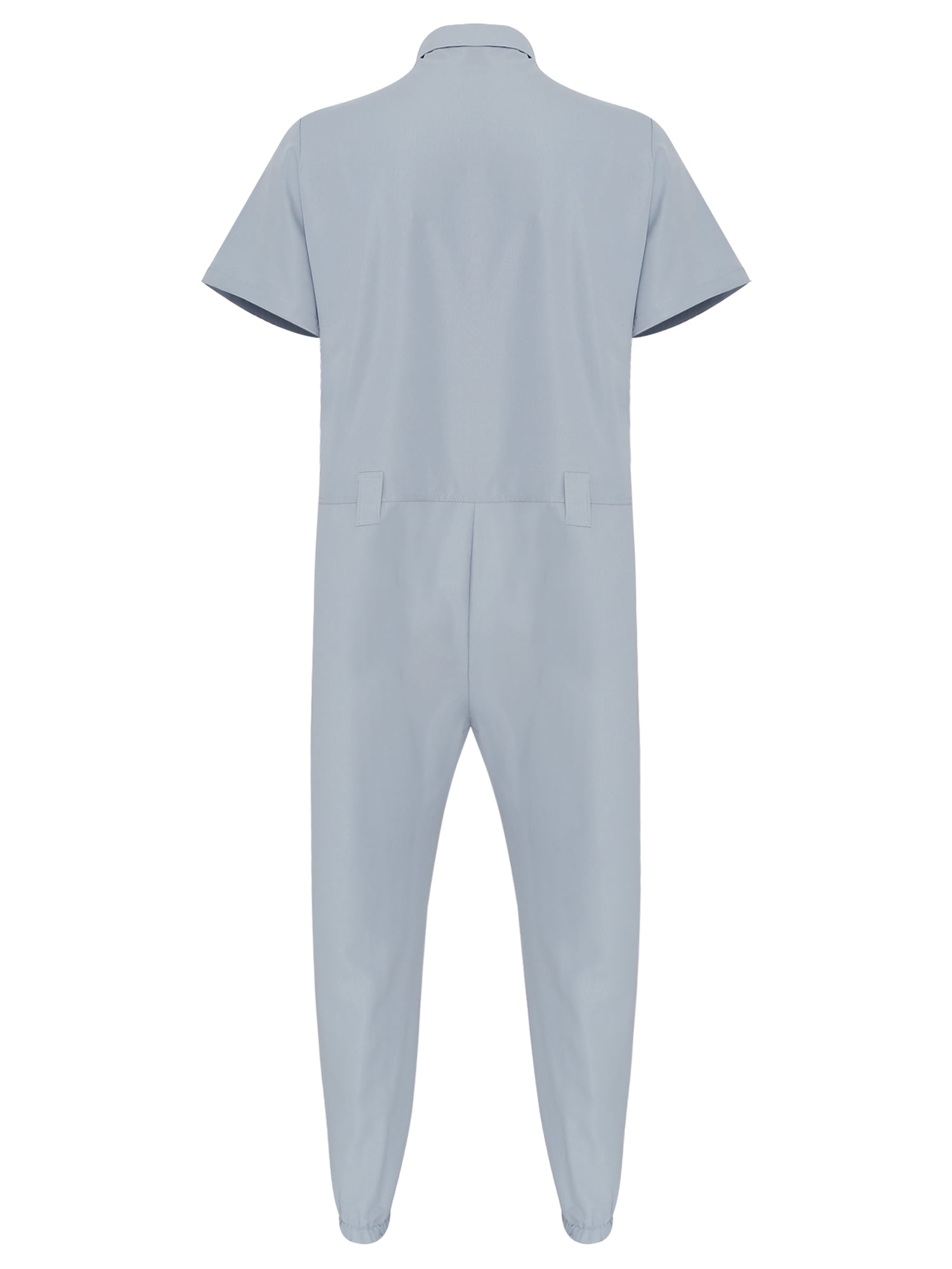 Zaldita Men's Short Sleeve Coverall Work Overalls Mechanic