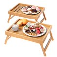 thumbnail image 1 of Bandeja para Cama Fibogollo de Bambú con Patas Plegables 40x30 cm, 1 of 6
