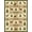 Brown Tan Green, Pattern 4, variant on Design&I 6'x9' Washable Area Rug Forest Print Border Antler Tracks Motif Woodland Antlers Hunting Flowing Dynamic for Queen Size Bedroom, Under Bed, Sleek Flatweave Pet Friendly