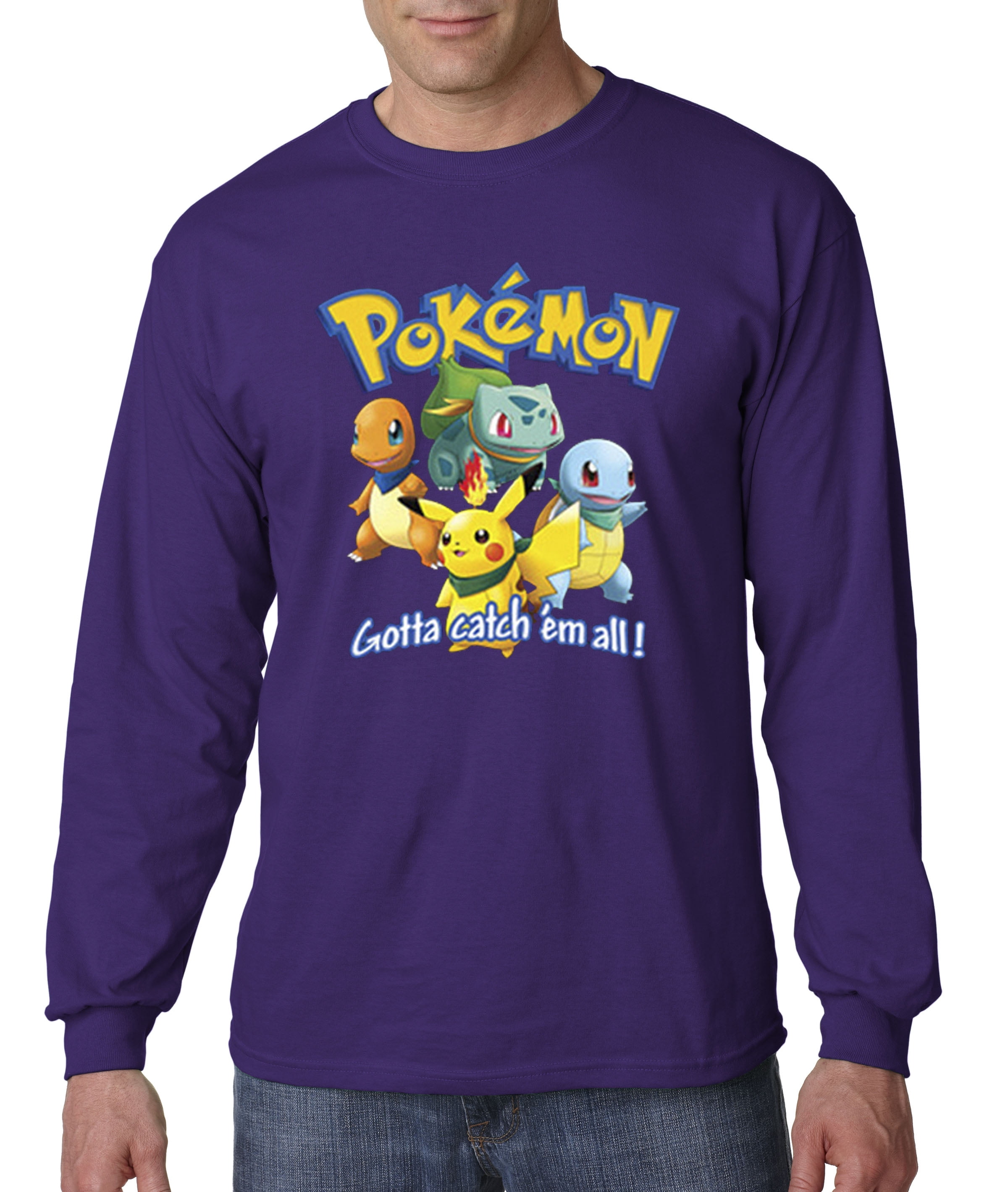 1118 Unisex Long Sleeve T Shirt Pokemon Go Gotta Catch Em All Walmart Com