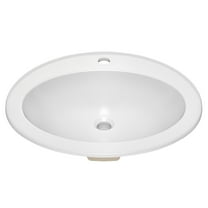 Kraus Kct-101 Elavo 22" Oval Vitreous China Drop In Bathroom Sink - White