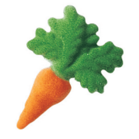 Set of 12 Carrot 2inch Edible Sugar Cake & Cupcake Decoration (Best Carrot Cake Delivery)