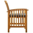 thumbnail image 6 of vidaXL Patio Dining Chairs Outdoor Patio Chair with Cushions Solid Wood Acacia, 6 of 8