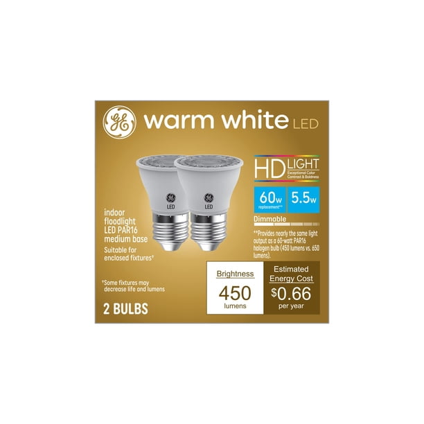 Bombilla LED GE Lighting PAR16 para interiores, 5,5 W