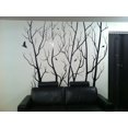 thumbnail image 2 of Large Wall Vinyl Tree Forest Decal Removable Sticker with Birds 96" (8 Feet) Tall X 113" Wide #1111 (Matte Black), 2 of 2