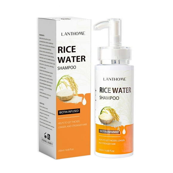 FcBaudy Hair Care Products Rice Shampoo Rice Water Shampoo Cleansing And Moisturizing Hair Liquid Rice Shampoo 200ml the shampoo