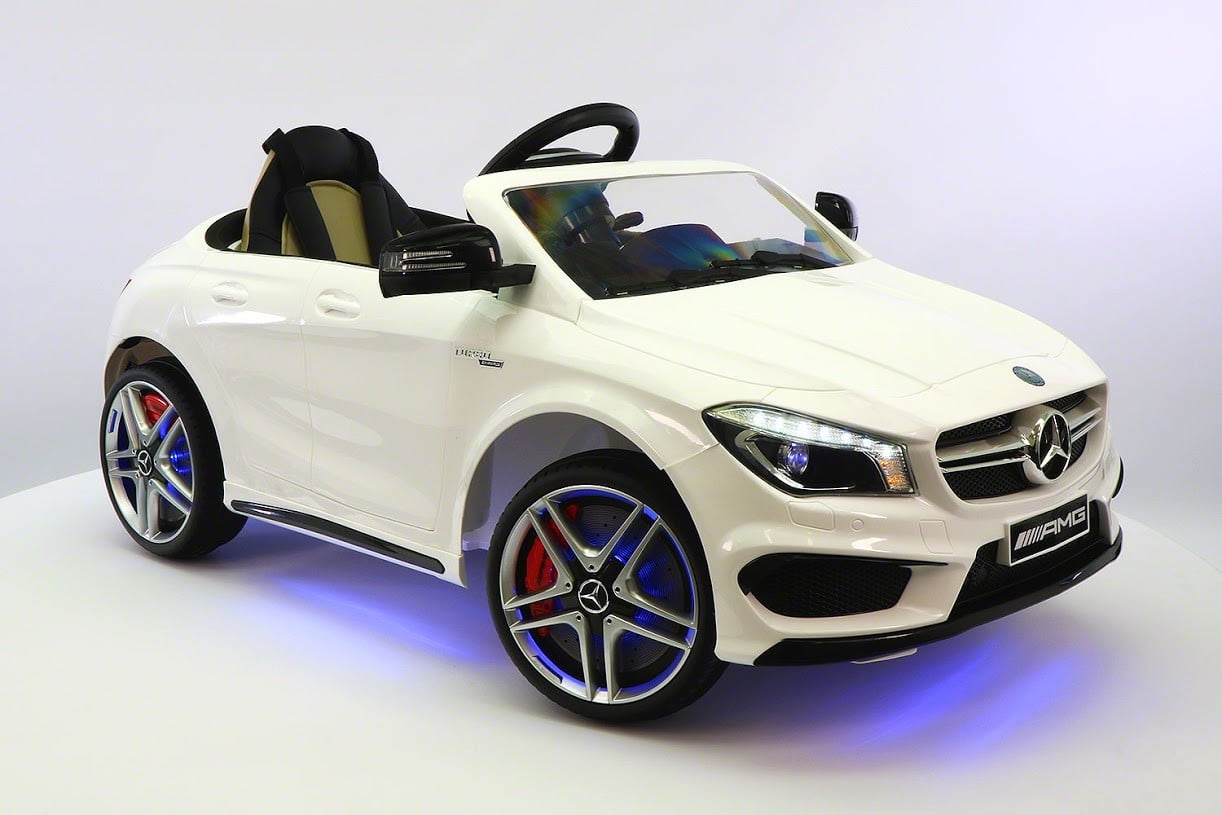 white mercedes toy car