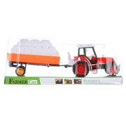 Friction Farm Tractor Truck amp; Trailer Set