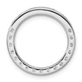 thumbnail image 3 of 14k White Gold 1 carat Lab Grown Diamond VS+ F+ Circle Chain Slide Pendant, 3 of 4