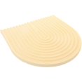 thumbnail image 4 of Dining Room Table Decor Plaster Food Tray Wave Lines Khaki 8.8×8.9×0.4in For Family 1Set, 4 of 4