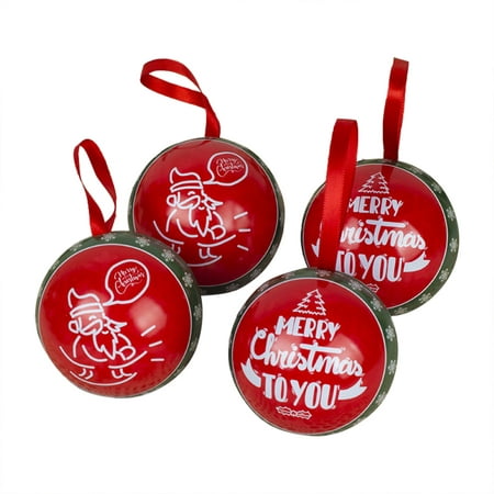 

1Pcs Christmas Candy Jar Hanging Decorations Creative Christmas Tinplate Candy Ball Box Christmas Tree Hanging Ball Decorations Pendants That Can Be Given As Gifts Christmas Beaded Garland with Lights